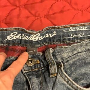 Eddie Bauer flannel lined jeans